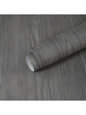 Black Wood Contact Paper Wood Wallpaper 15.7 "x 118" Adhesive Paper